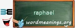 WordMeaning blackboard for raphael